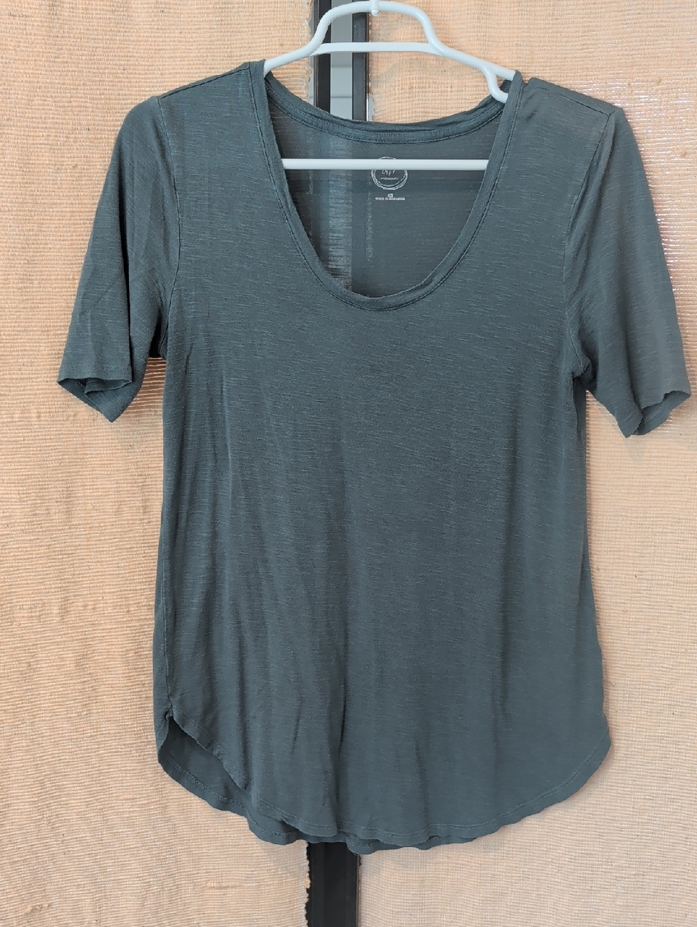 Maurices Scoop Neck Short Sleeve Tee - Pine Green